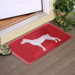 Köpek Desenli Kapı Önü Kıvırcık Paspas